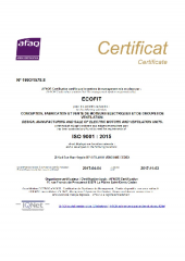 ISO 9001:2015 Certificat - Ecofit