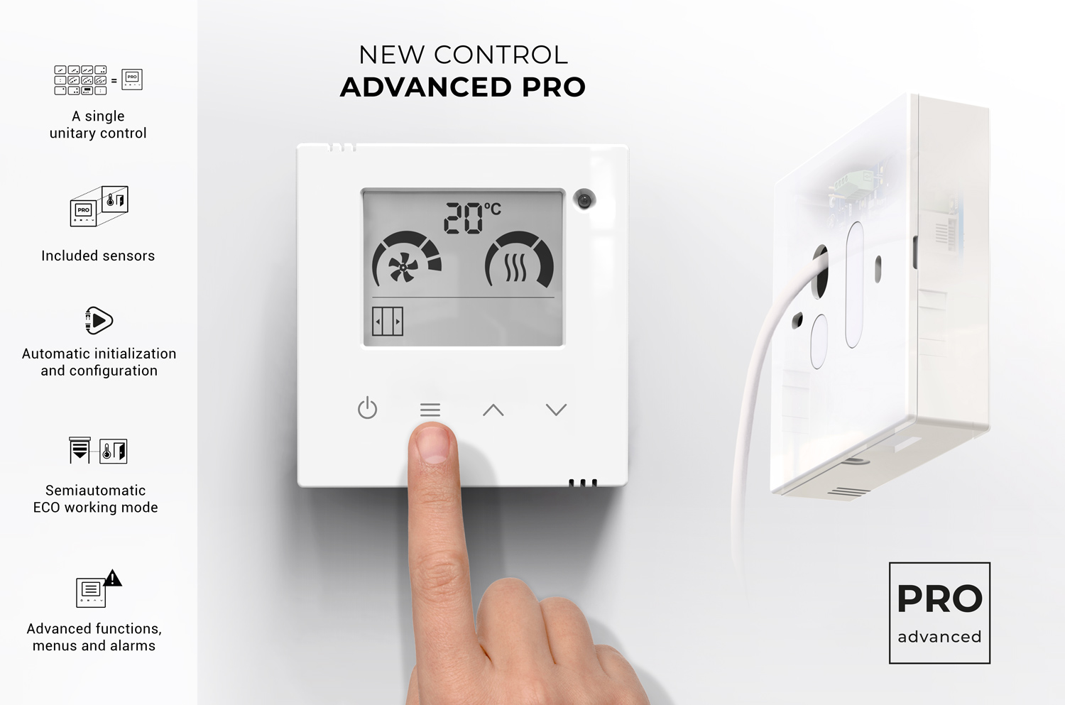 Airtècnics has designed and developed new controlelectronics for air curtains that improve the usability of the devices.